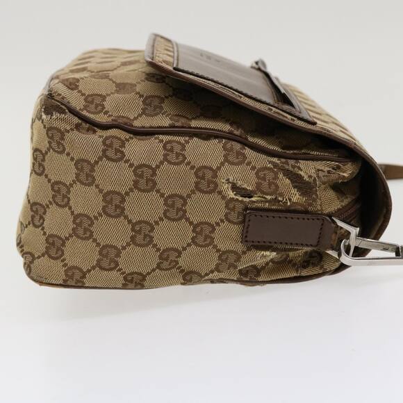 GUCCI GG Canvas Shoulder Bag Beige - Picture 4 of 13